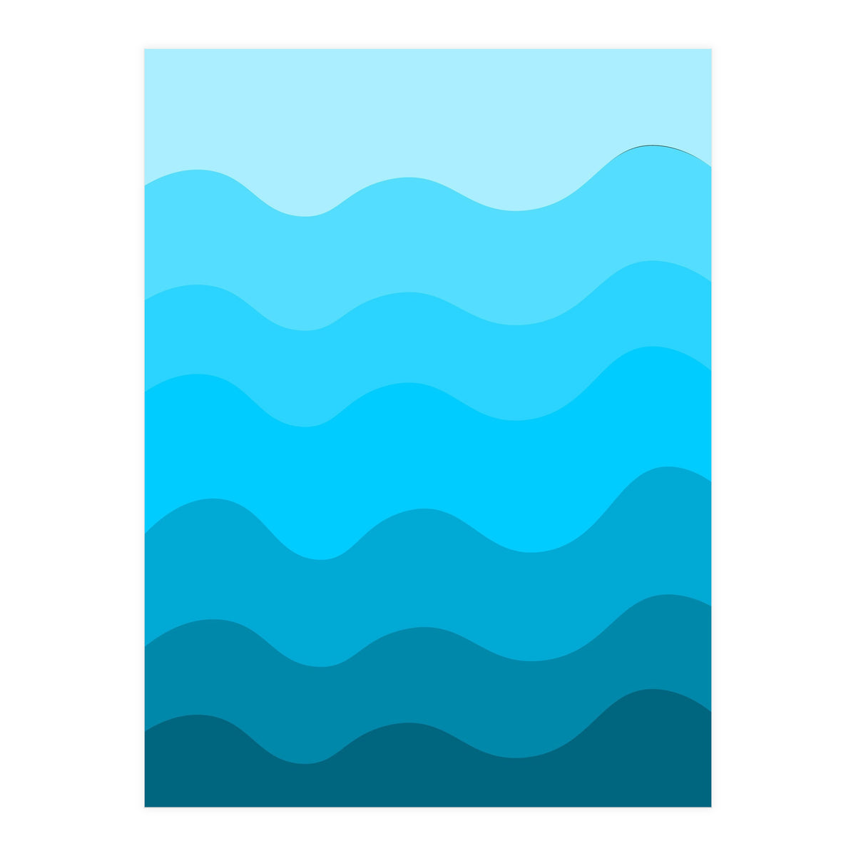 Blue gradient design  (Print Only)