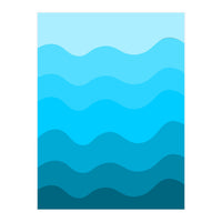Blue gradient design  (Print Only)