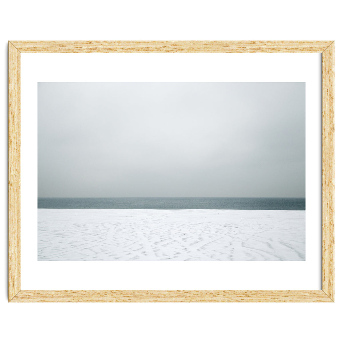 Winter seascape - Snow beach