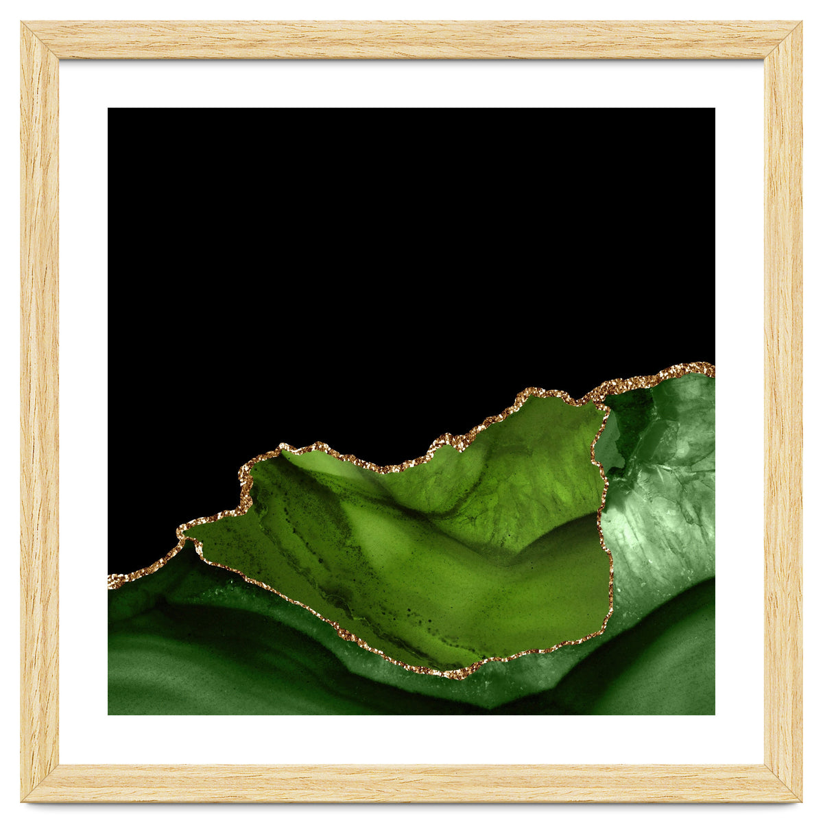 Green & Gold Agate Texture 06