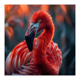 Vibrant Flamingo Close Up Portrait Outdoor Nature (Print Only) thumbnail