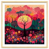 Folk Sunset Forest In Bloom thumbnail