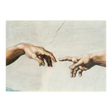 The Sistine Chapel; ceiling frescos after restoration. The creation of Adam. (Print Only) thumbnail
