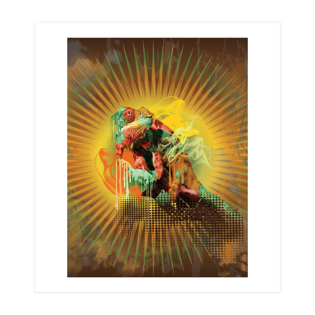Chameleon Lizard (Print Only)
