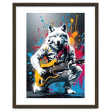 Wolf playing guitar, graffiti thumbnail