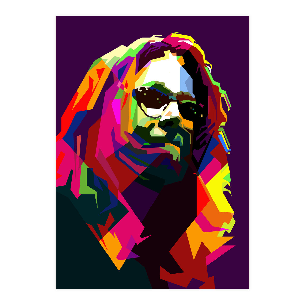 Ozzy Osbourne Black Sabbath Classic Rock Pop Art WPAP (Print Only)