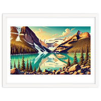 Vintage Lake Louise Banff Poster, Canada