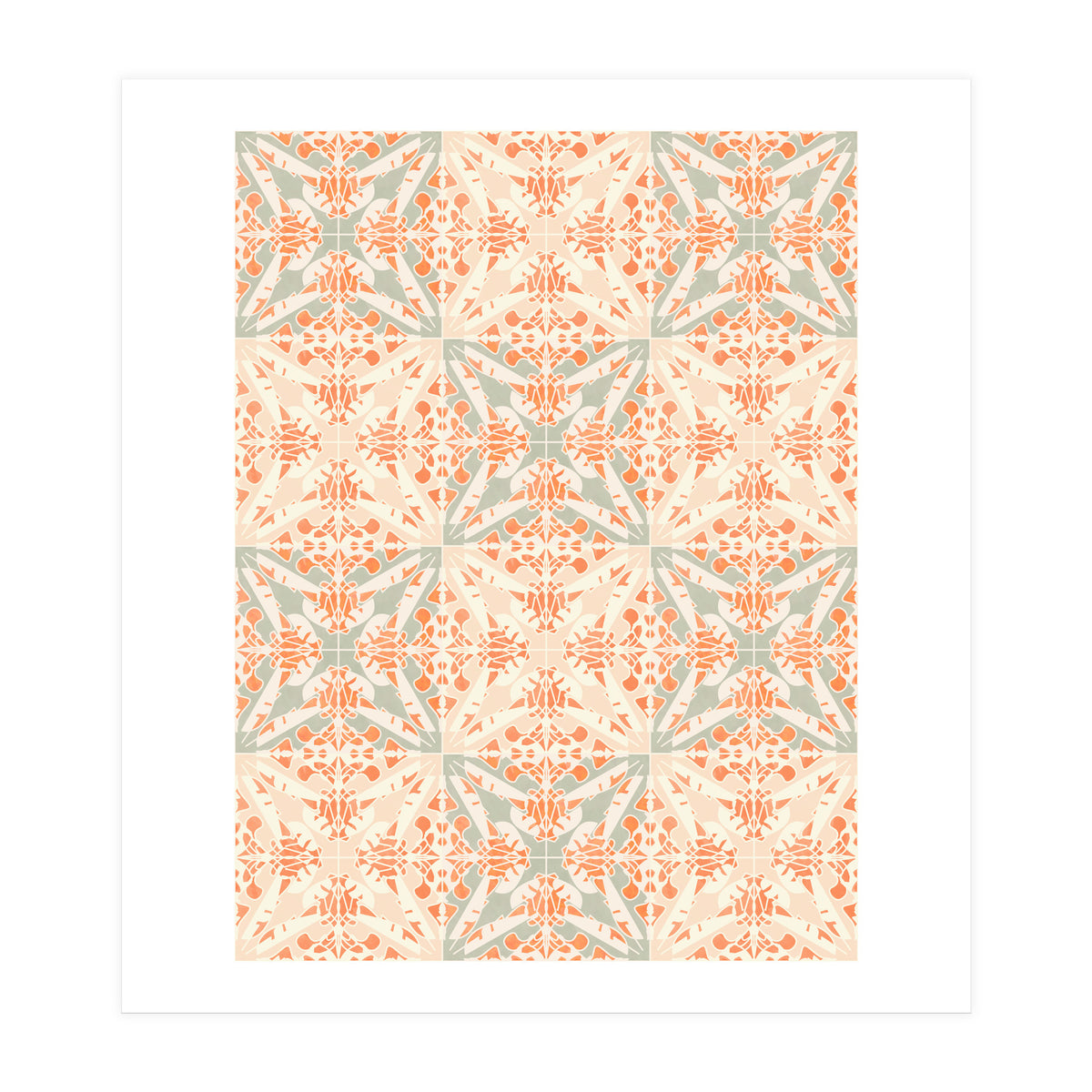 Coral Moth Tiles (Print Only)