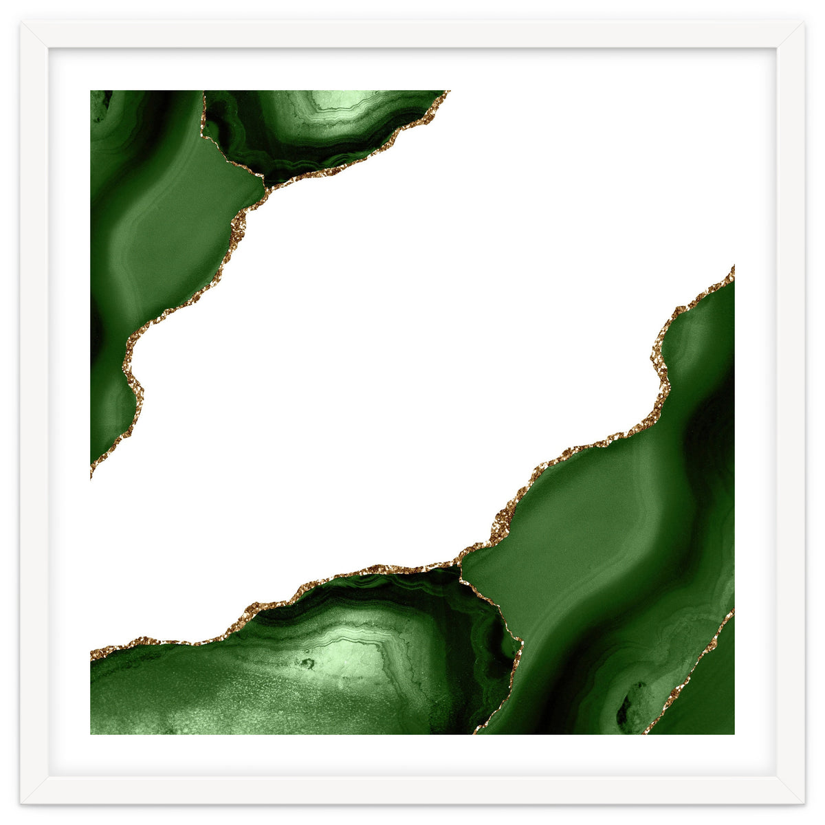 Green & Gold Agate Texture 22