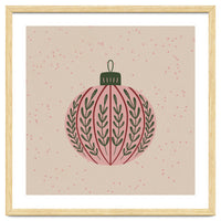 Christmas globe with branches