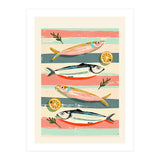 Sardines On Stripes (Print Only) thumbnail