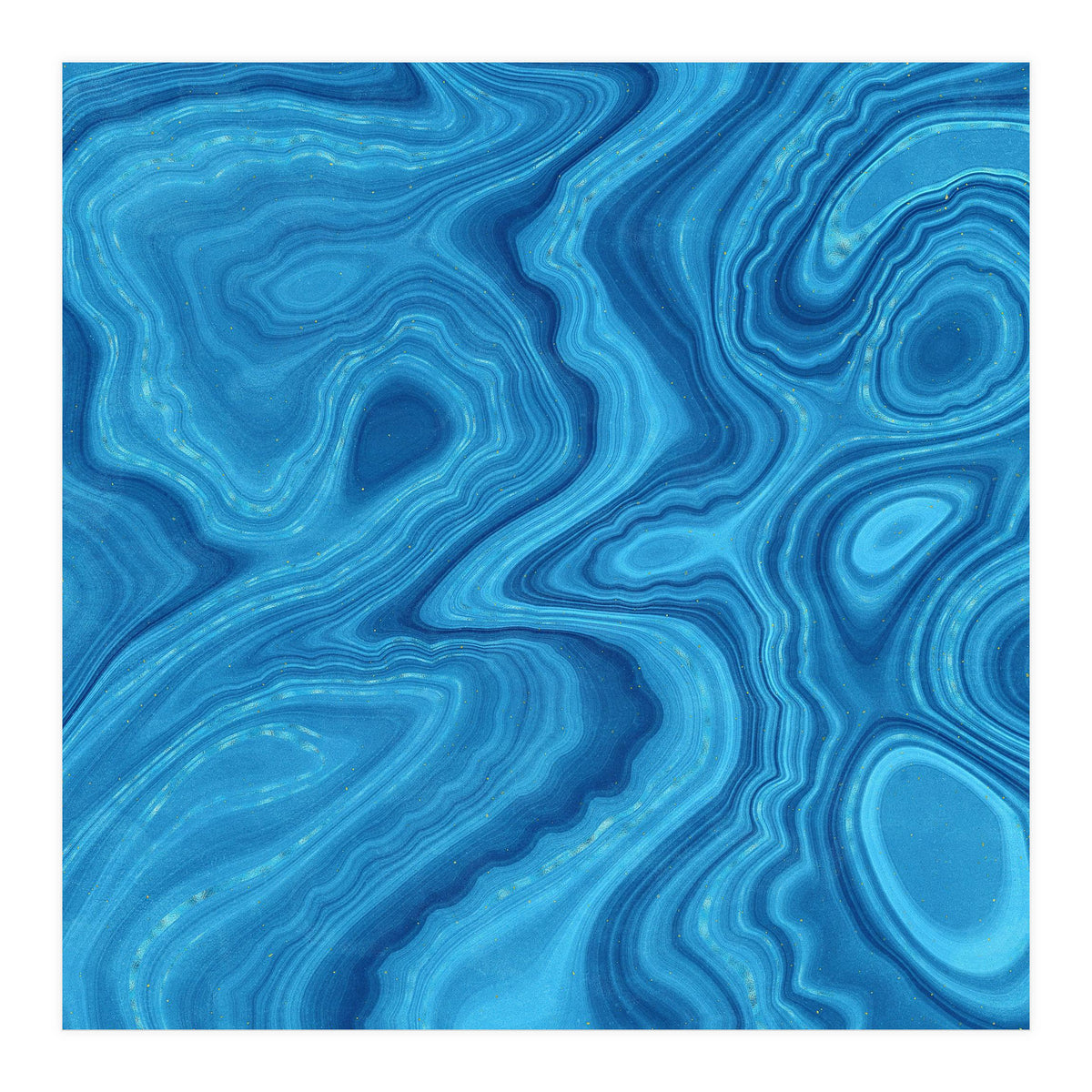 Blue Agate Texture 07 (Print Only)