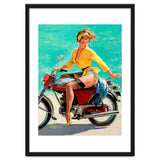 Pinup Sexy Motorcycle Girl thumbnail