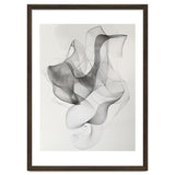 Abstract Black And White Swirling Lines Art thumbnail