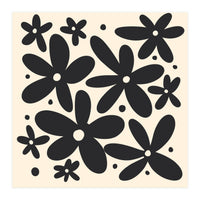 Abstract Monochrome Flowers 4 (Print Only)