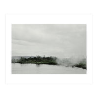 A boy on the boat in the geothermal lake - Iceland  (Print Only)