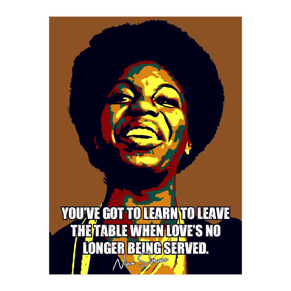 Nina Simone Music Legend (Print Only)