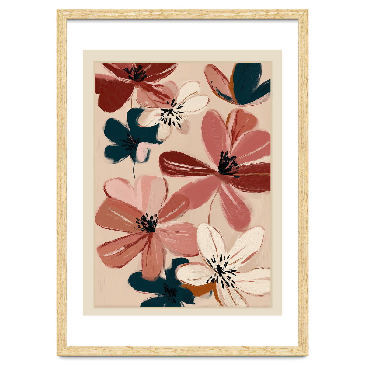 Blush And Wine Blossoms III