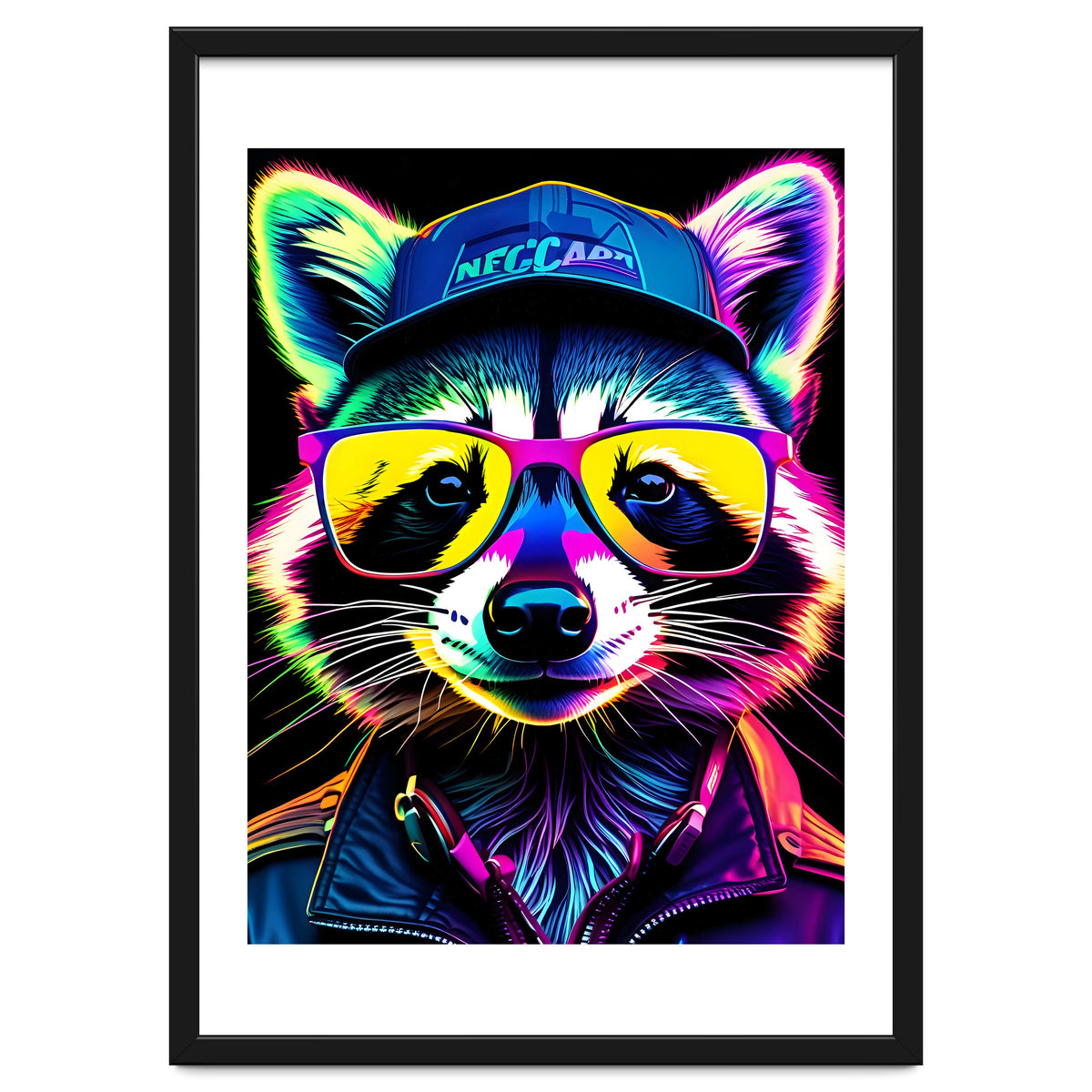 Raccoon In Glasses