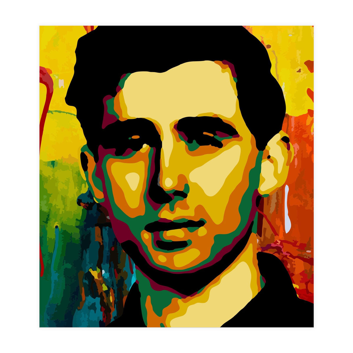 Andrew Goodman Activist Colorful Abstract Art (Print Only)