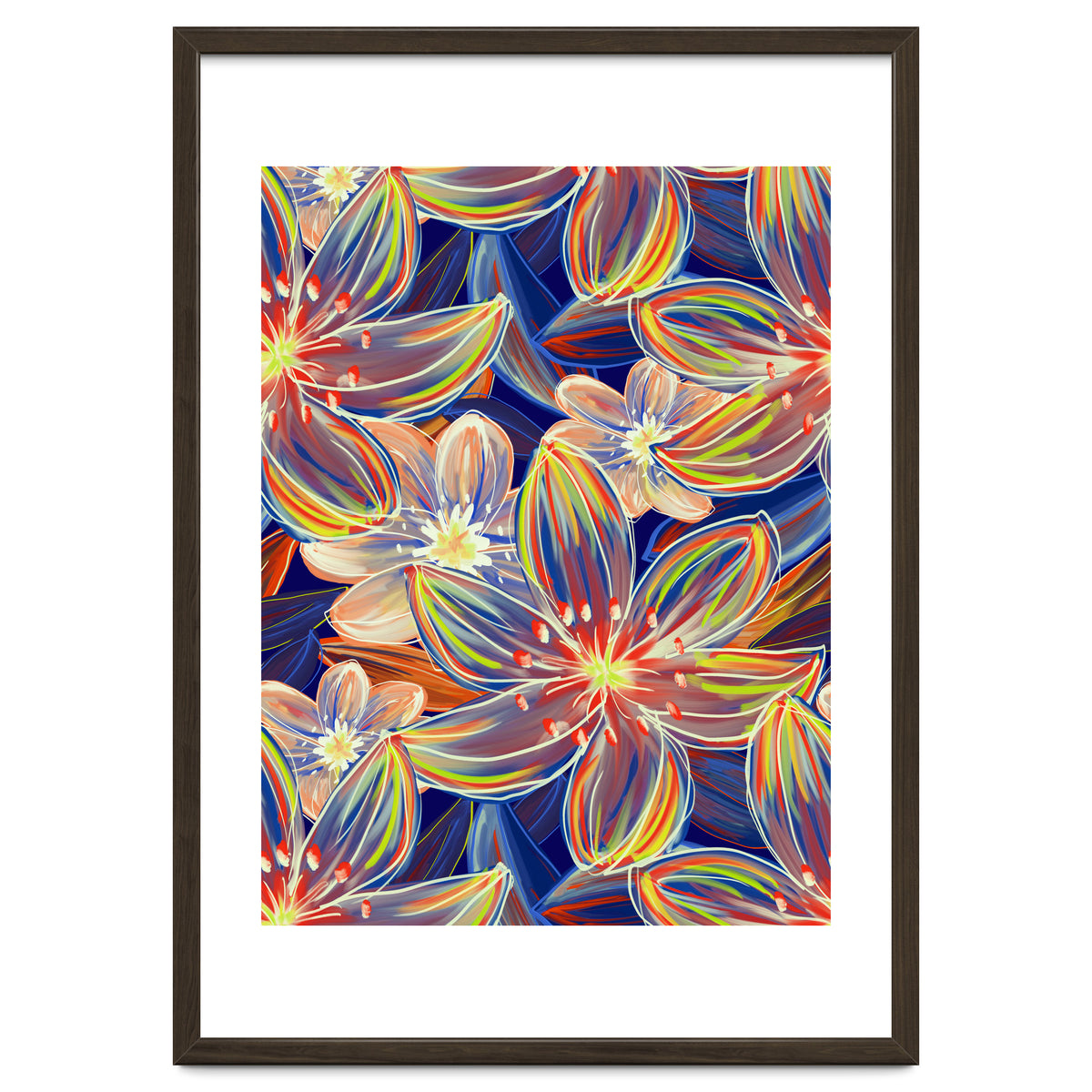 Fluo Bloom Orange & Blue