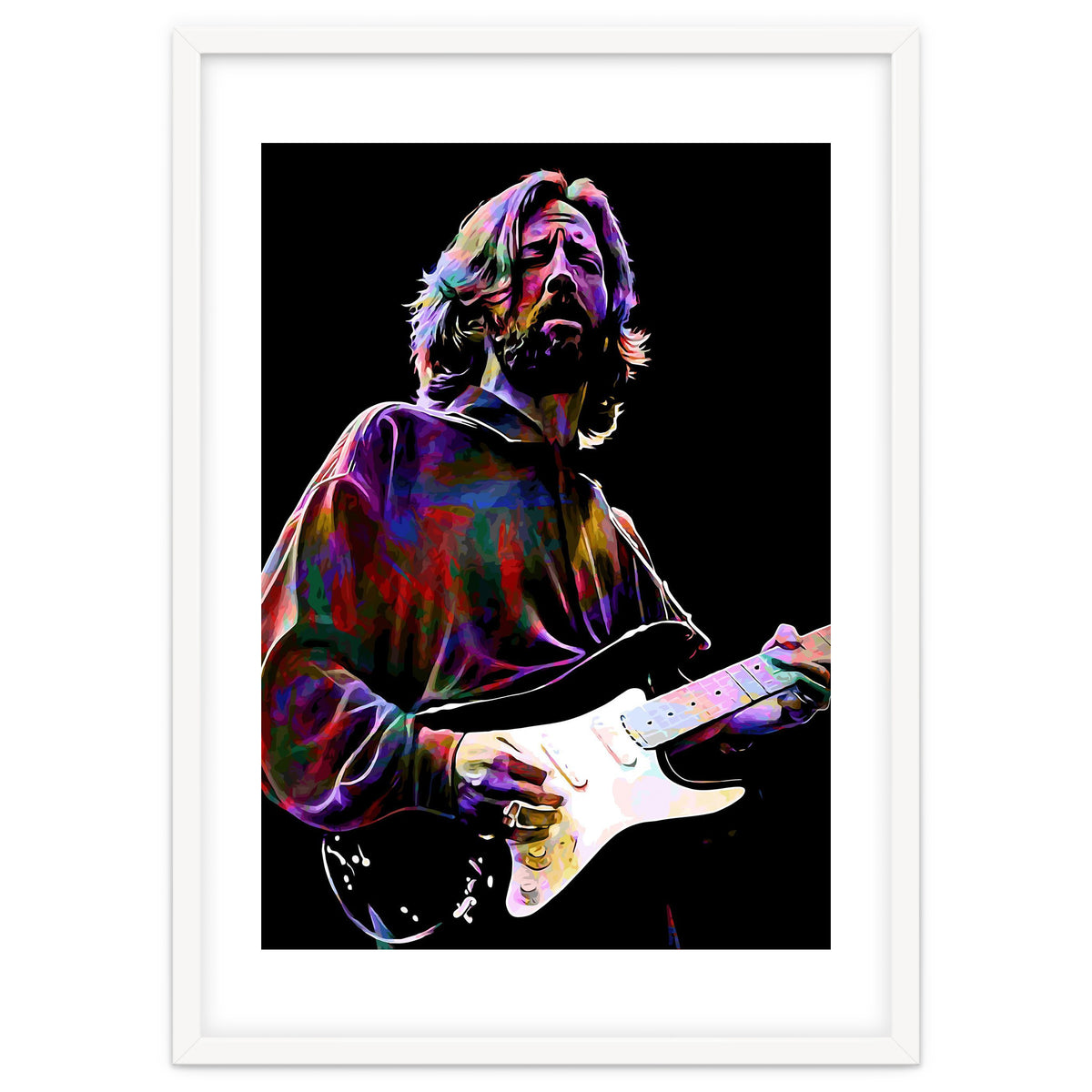 Eric Clapton Rock and Blues Guitarist Legend v4