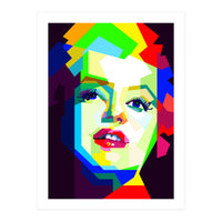 Marilyn Monroe Colorful Illustration Pop Art WPAP (Print Only)