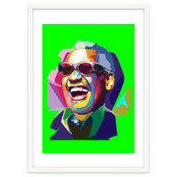 Ray Charles Jazz Singer Pop Art Illustration