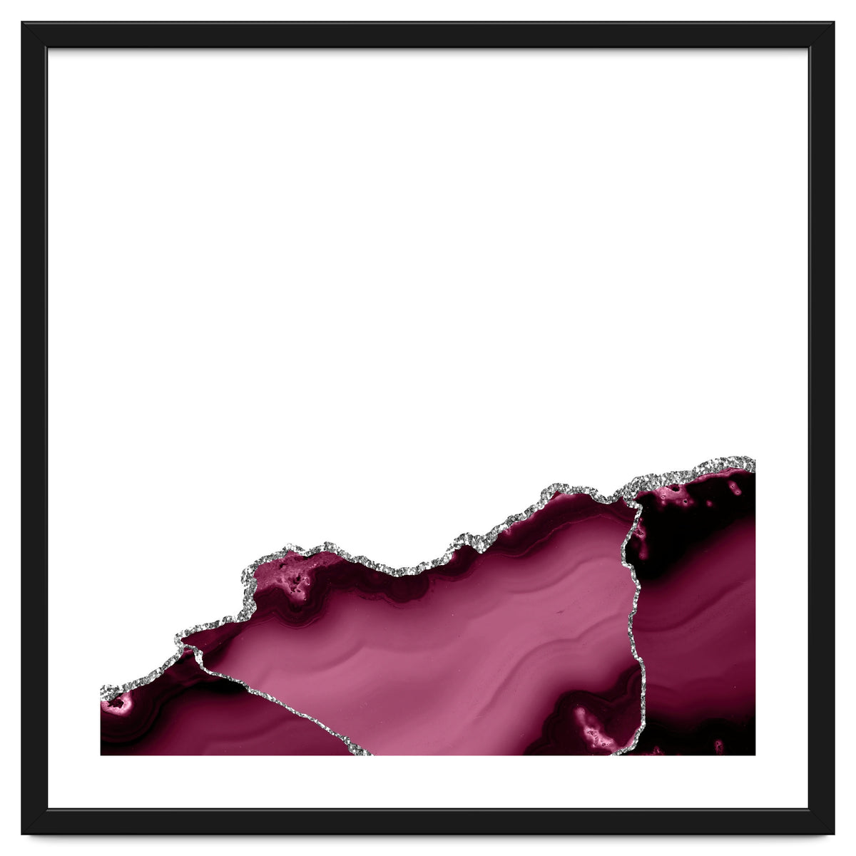 Burgundy & Silver Agate Texture 13