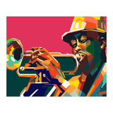 Jazz Trumpet Musician Pop Art Wpap (Print Only) thumbnail