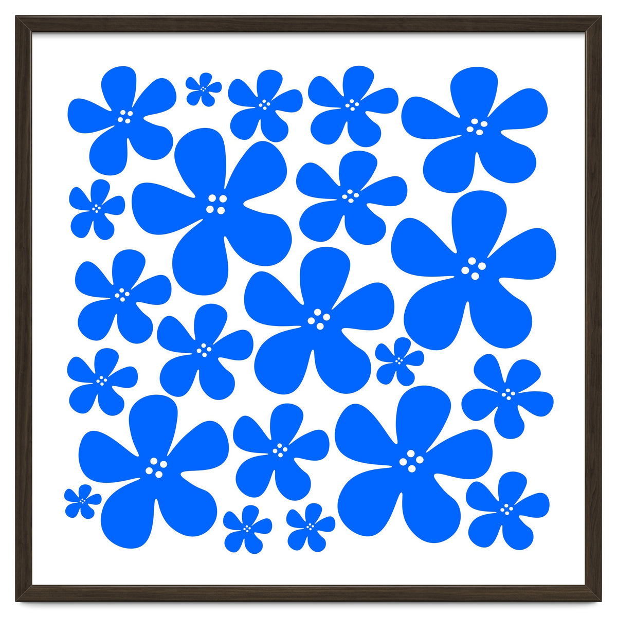 Blue Flowers Pattern