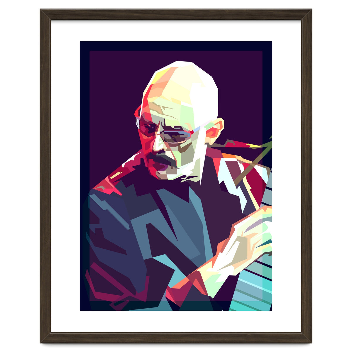 Tony Levin Bass Musician Pop Art WPAP