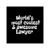 World's most coolest and awesome lawyer (Print Only) thumbnail