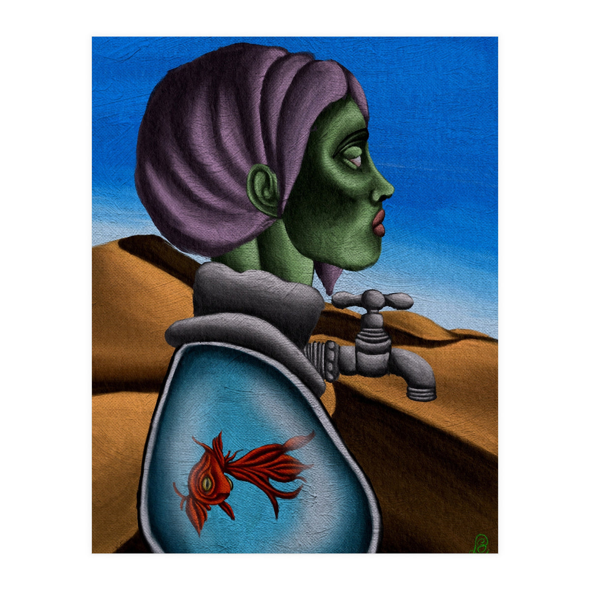 "There's No Such Thing As Thirst In This Desert"  (Print Only)