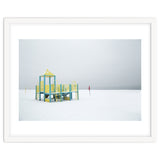 Playground in the winter seascape thumbnail