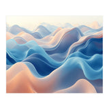 Ethereal Fluid Waves Abstract Art (Print Only) thumbnail