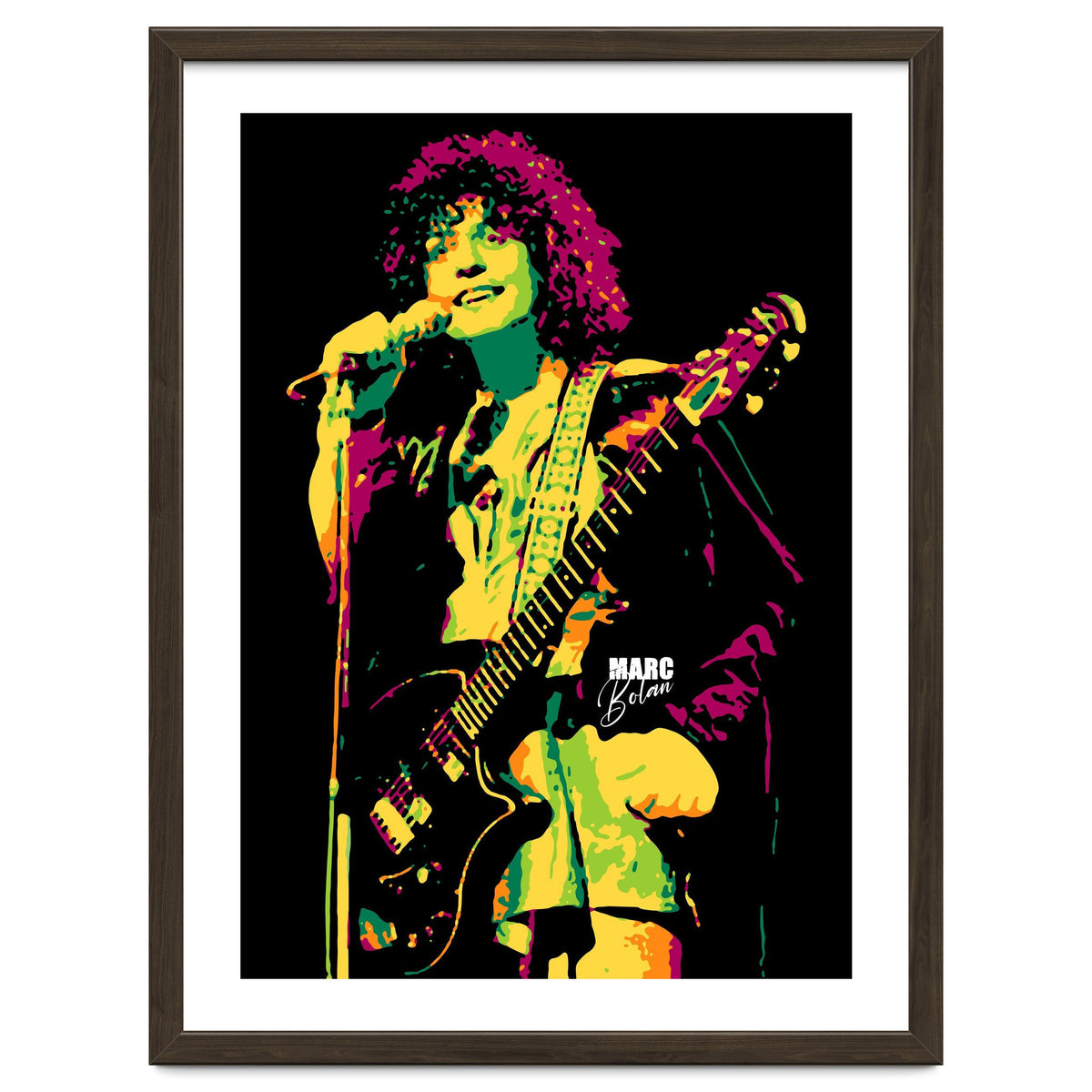 Marc Bolan Musician Legend in Pop Art