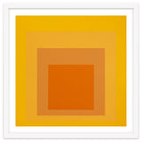 JOSEF ALBERS - HOMAGE TO THE SQUARE YELLOW ORANGE 2. HIGH RESOLUTION thumbnail