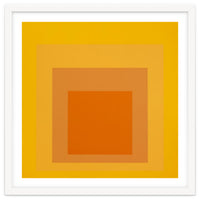 JOSEF ALBERS - HOMAGE TO THE SQUARE YELLOW ORANGE 2. HIGH RESOLUTION