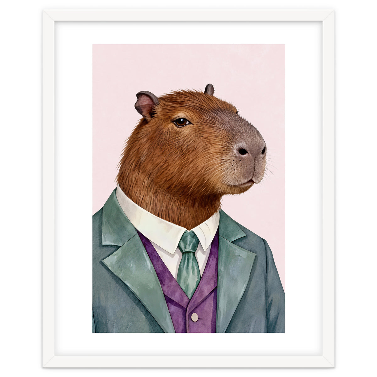 Capybara Fashion Portrait