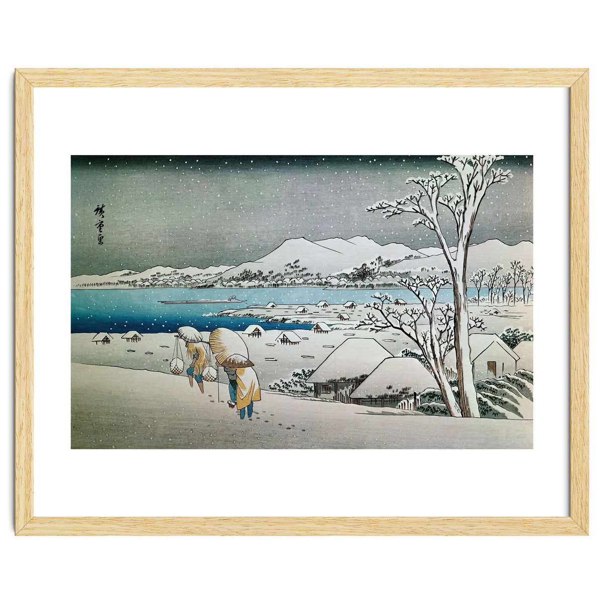 SNOW LANDSCAPE - JAPANESE ENGRAVING - 19TH CENTURY.