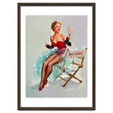 Sexy Pinup Actress Posing With a Mirror thumbnail