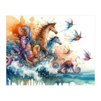 Surreal Ocean Creatures (Print Only)
