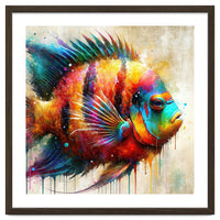 Colorful Tropical Fish Portrait
