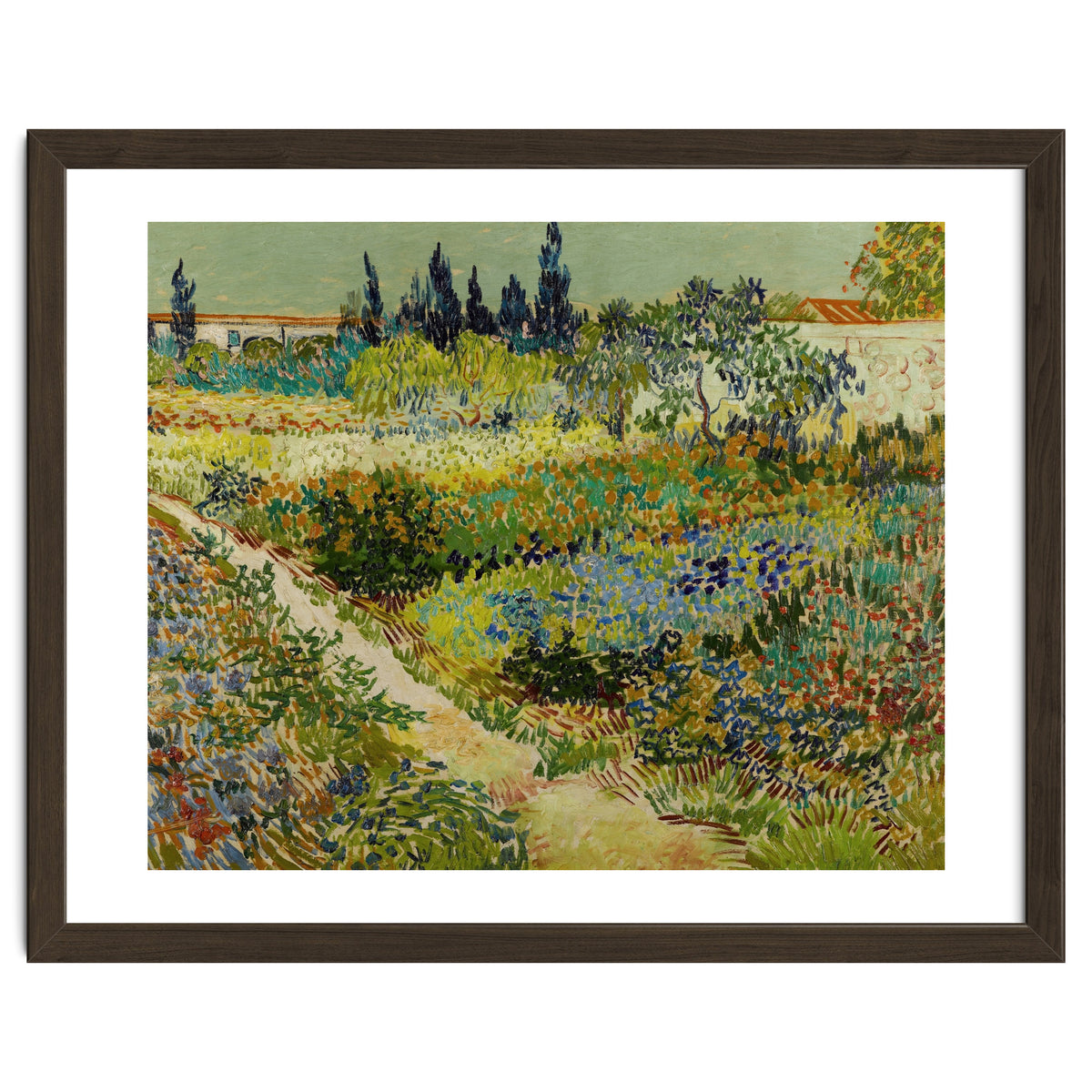 Vincent van Gogh – Garden at Arles | Vibrant Post-Impressionist Wall Art