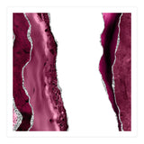 Burgundy & Silver Agate Texture 06  (Print Only) thumbnail