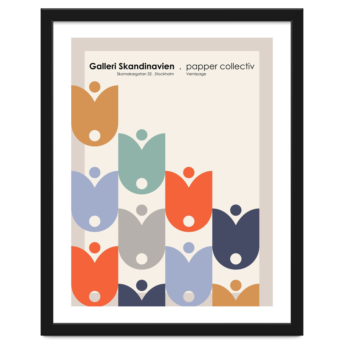 Stockholm Galleri Skandinavien Art Exhibition Poster