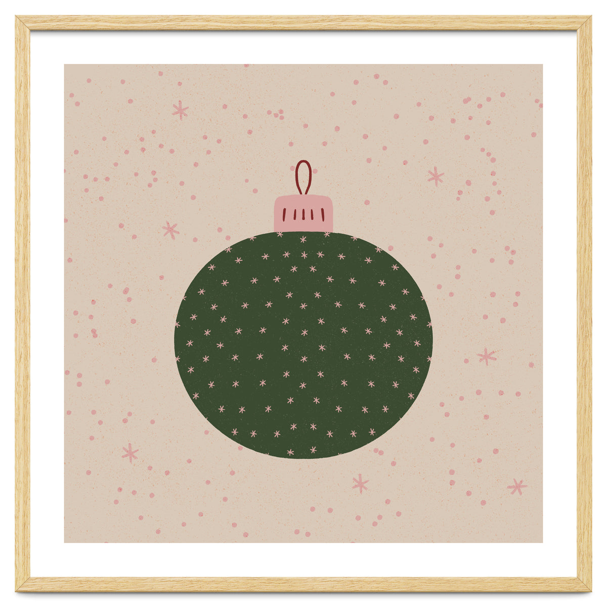 Christmas globe with snowflakes