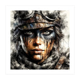 Warrior Woman With Aviator Goggles (Print Only) thumbnail