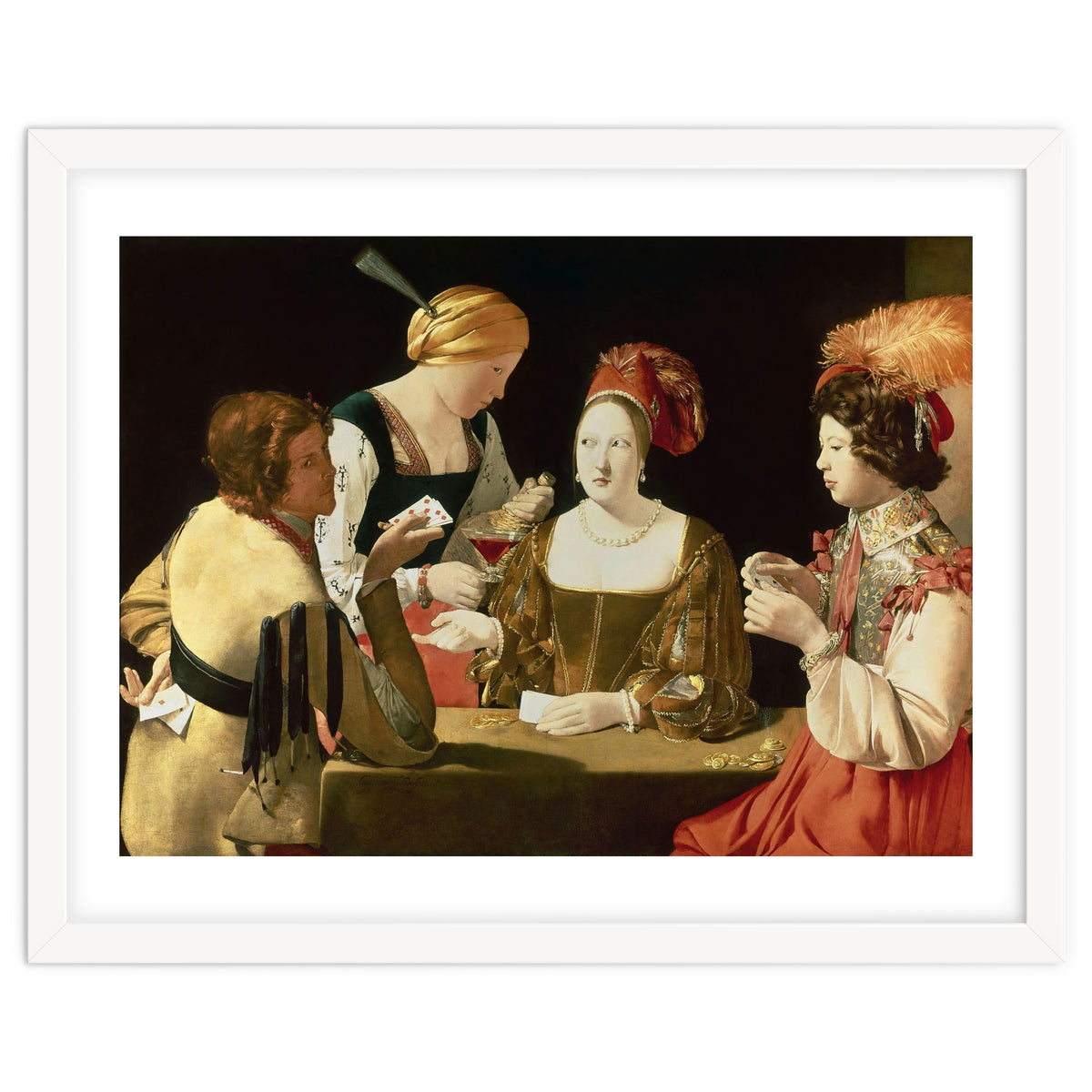 French school. The Cheater with the Ace of Diamonds. Le Tricheur à l'As de Carreaux. 17th century...